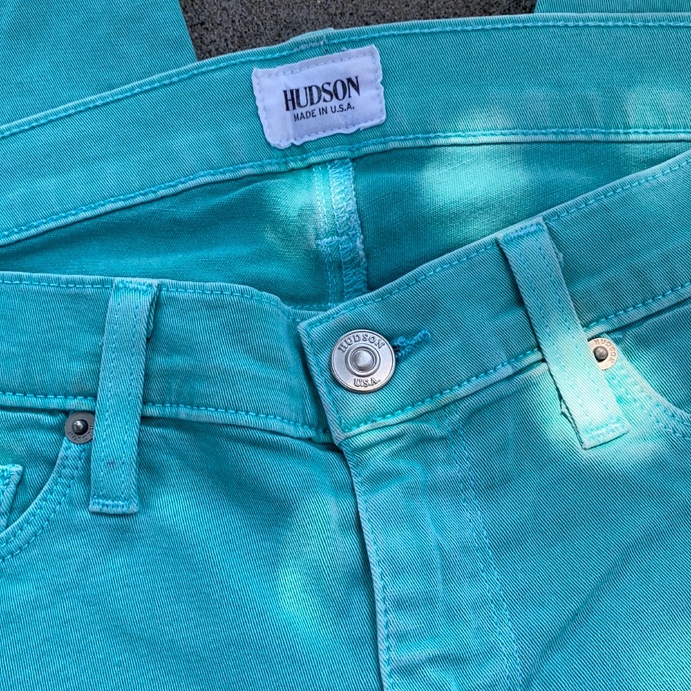 Hudson Teal Jeans